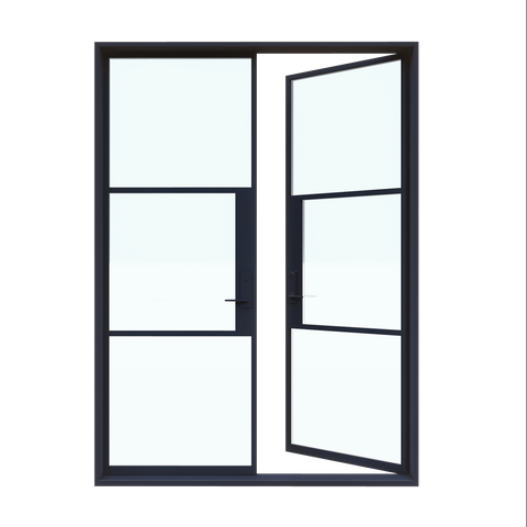 Light 3 - Double (Cold Weather + Thermal Break) | Steel French Doors